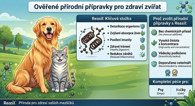 Ověřené přírodní přípravky pro zdraví zvířat ve střední velikosti